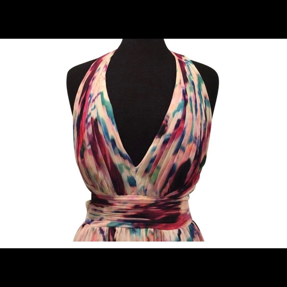 Aidan Mattox Open back gown